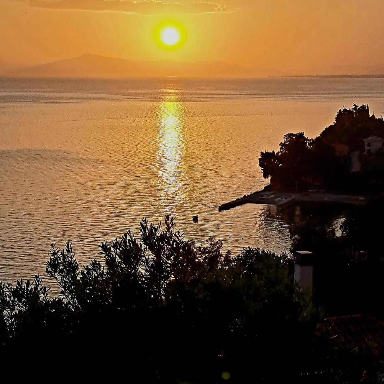 Villa Mesonisi Με Υπέροχη Θέα Στον Παγασητικό!! Áfissos Exterior foto